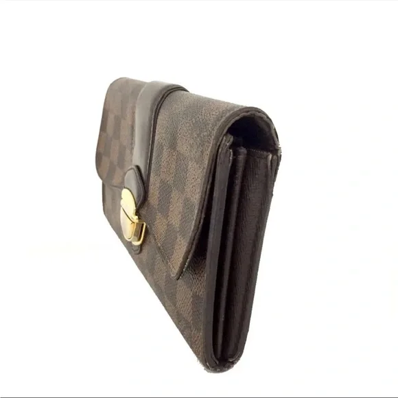 Authentic Louis Vuitton Damier Portefeiulle Sistina Long Bifold Wallet - Picture 2 of 8